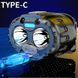 Фонарь налобный 666-2XPL, Motion Sensor, индикация заряда, Li-Ion аккумулятор, ЗУ Type-C 10230 фото 7