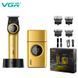 Комплект VGR 2 в 1 V-977 & V-377 GOLD &mdash; профессиональный триммер и электробритва с регулировкой мощности и LED 11190 фото 1