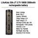Аккумулятор LiitoKala 35A-JT 18650, 3500mAh, оригинал (Li-ion батарея 3.7В для фонарей и электроники) 11032 фото 3