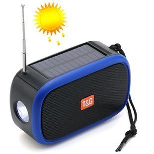 Bluetooth-колонка TG632, з функцією speakerphone, радіо, ліхтар, сонячна батарея 10044 фото