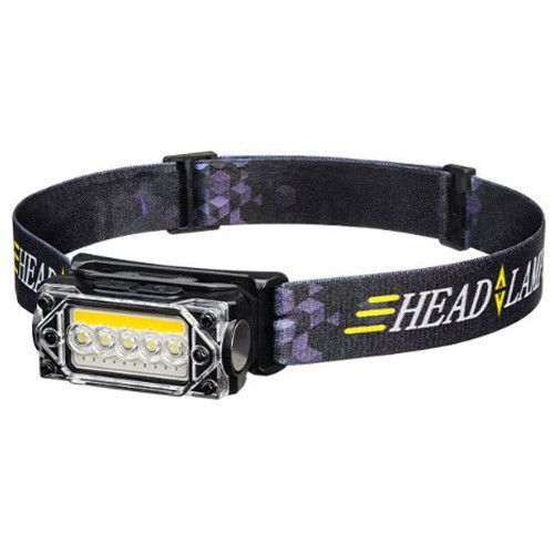 Ліхтар налобний YY-19С-5SMD+COB(white+yellow+red), Motion Sensor, Li-Ion акумулятор, ЗУ Type-C, магніт 10594 фото
