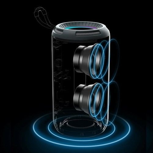 Bluetooth колонка TG656 з RGB підсвічуванням, FM-радіо та speakerphone, 15 Вт, Purple 9970 фото