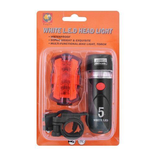 Ліхтар велосипедний FY-812/XY-108-5LED, STOP-5LED, 4хААА, 2хААА 5138 фото