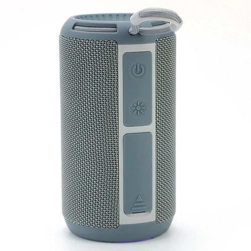 Bluetooth колонка TG656 з RGB підсвічуванням, FM-радіо та speakerphone, 15 Вт, Grey 9969 фото