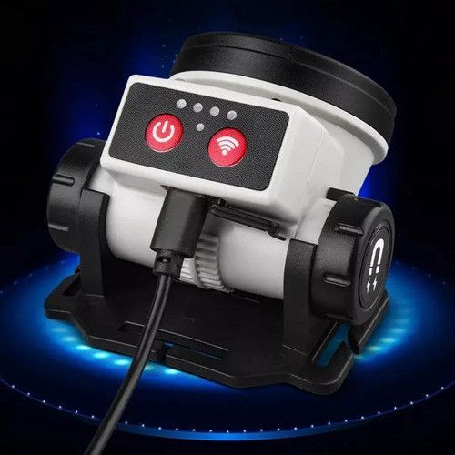 Фонарь налобный PLD-LY004-XTE+COB, Motion Sensor, Li-Ion аккумулятор, индикация заряда, магнит 10090 фото