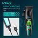 Машинка для стрижки VGR V-195 GREEN, 8 насадок, 9000 об/мин, 2500 mAh, LED дисплей, аккумуляторная 11157 фото 5