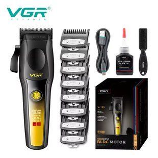 Машинка для стрижки VGR V-195 GOLD, 8 насадок, 9000 об/мин, 2500 мАч, LED дисплей, аккумуляторная 11158 фото