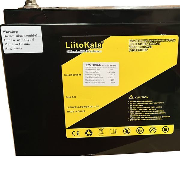 Аккумулятор LiFePO4, LiitoKala, 12V 100Ah, BMS smart плата 9311 фото