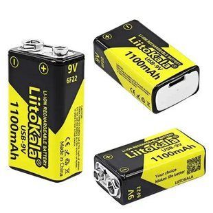 Аккумулятор Крона, LiitoKala USB-9V, 1100mAh 10228 фото