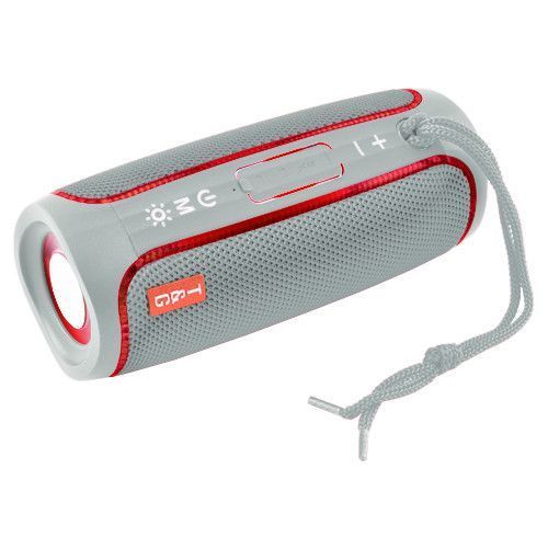 Bluetooth колонка TG288 з RGB підсвічуванням, FM-радіо та speakerphone, 10 Вт, Grey 8698 фото