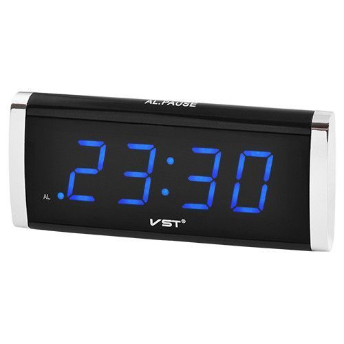 Годинник мережевий VST-730-5 синій, 220V 1050 фото