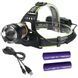 Фонарь налобный PLD-A7-XPE+UV, ЗУ microUSB, zoom 10112 фото 4