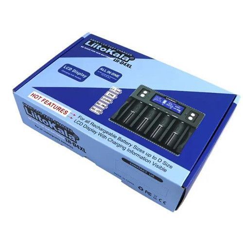 Зарядное устройство LiitoKala Lii-D4XL, 4x21700/ 18650/ 26650/ 26700/ 32700/ AAA/ 9V 10372 фото