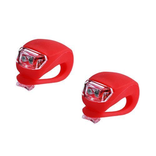 Велофонарь HJ008-2 Ultra brite, 2-Led red, 2xCR2032 7498 фото