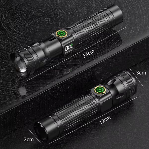 Фонарь 1136-WHITE LASER LED PM10-TG, Li-Ion, USB Type-C, лазер, zoom 10893 фото
