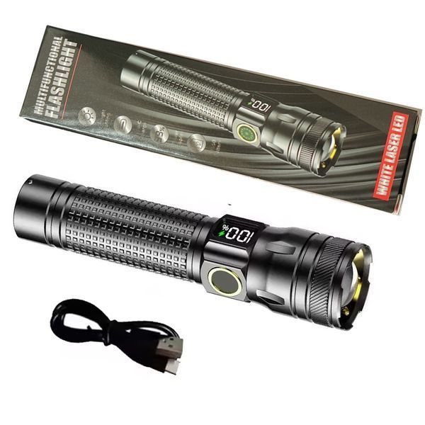 Фонарь 1136-WHITE LASER LED PM10-TG, Li-Ion, USB Type-C, лазер, zoom 10893 фото