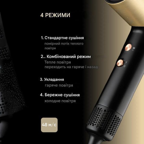 Професійний фен VGR V-441, 4 режими, 1400 Вт, насадка-концентратор 11215 фото