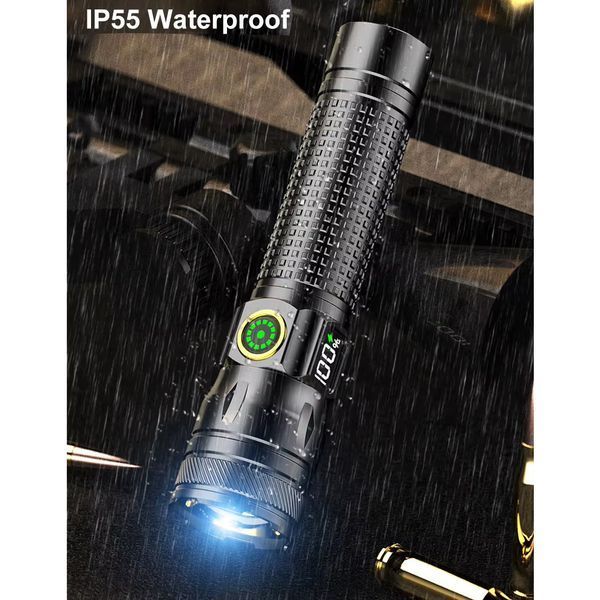 Фонарь 1136-WHITE LASER LED PM10-TG, Li-Ion, USB Type-C, лазер, zoom 10893 фото