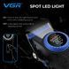 Машинка для стрижки VGR V-001 BLUE, 10 насадок, 9000 об/мин, 4600 mAh, LED дисплей и подсветка 11150 фото 9