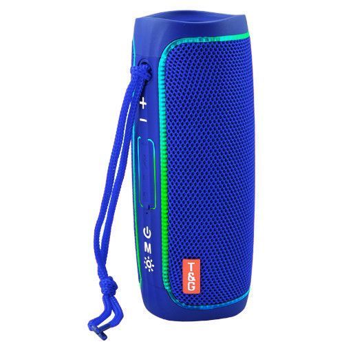 Bluetooth колонка TG288 з RGB підсвічуванням, FM-радіо та speakerphone, 10 Вт, Blue 8697 фото