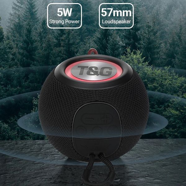 Bluetooth-колонка TG337 з RGB ПІДСВІТКОМ, speakerphone, радіо 10039 фото