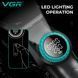 Триммер VGR V-977 BLACK, 6000&ndash;8000 об/мин, 2500 mAh, 4 насадки, LED дисплей, аккумуляторный 9105 фото 6