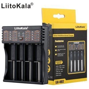 LiitoKala Lii-402 універсальний зарядний пристрій 18650, АА, ААА Li-Ion, LiFePO4, Ni-Mh PowerBank 5523 фото