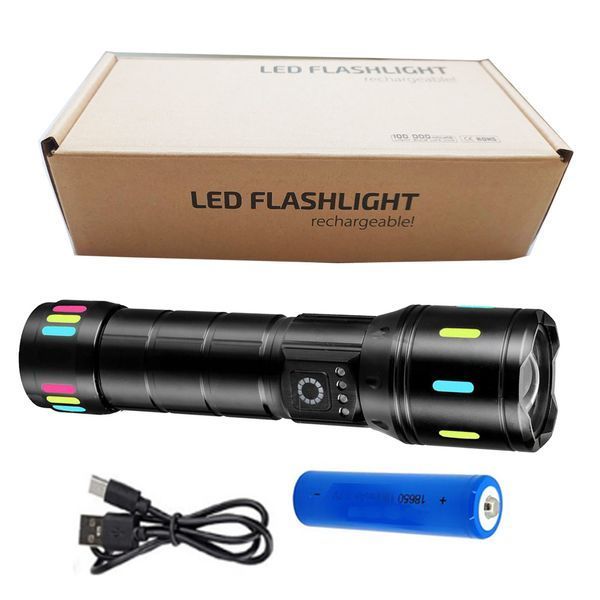 Ліхтар лазерний далекобійний CA171-D, White Laser LED, Type-C, zoom, індикація заряду 10755 фото