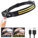 Фонарь налобный BL-W689-LM+2COB (white+yellow), Motion Sensor, Li-Ion аккум., ЗУ Type-C 8986 фото 1
