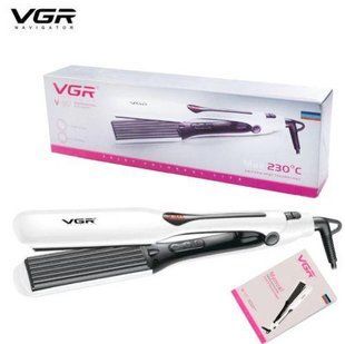 Плойка-гофре VGR V-557 &ndash; професійний стайлер з LED дисплеєм та керамічним покриттям. 10559 фото