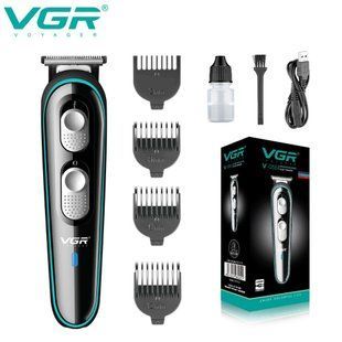 Триммер VGR V-055 с регулятором высоты и 4 насадками для бороды и усов 10477 фото