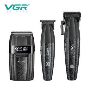 Комплект VGR 3 в 1 V-640 S3 BLACK: машинка для стрижки, триммер и электробритва 11285 фото