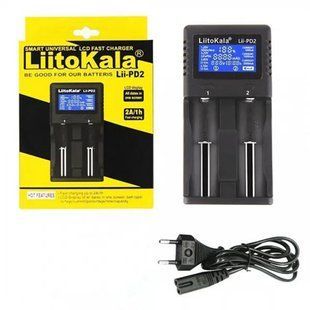 LiitoKala Lii-PD2 универсальное зарядное устройство для АА, ААА,18650, 26650, 21700 Li-Ion, LiFePO4, NiCd/NiMH 9294 фото
