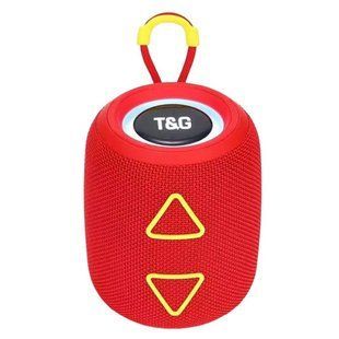 Bluetooth колонка TG655 з RGB підсвічуванням, FM-радіо, speakerphone, 25 Вт, Red 9967 фото