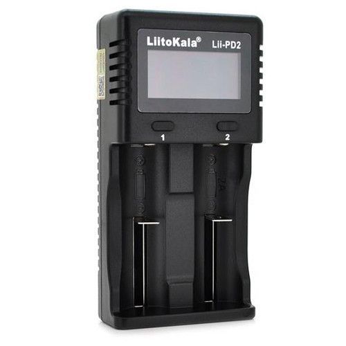 LiitoKala Lii-PD2 універсальний зарядний пристрій для АА, ААА,18650, 26650, 21700 Li-Ion, LiFePO4, NiCd/NiMH 9294 фото