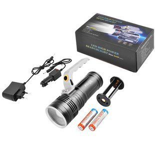 Фонарь переносной Poliсe S911-T6, ЗУ 220V/12V, 2x18650, zoom 4976 фото