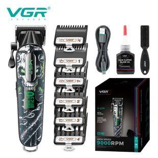 Машинка для стрижки VGR V-279 GREEN, 6 насадок, 9000 об/мин, 2500 mAh, LED дисплей, аккумуляторная 11166 фото