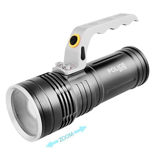 Фонарь переносной Poliсe S911-T6, ЗУ 220V/12V, 2x18650, zoom 4976 фото