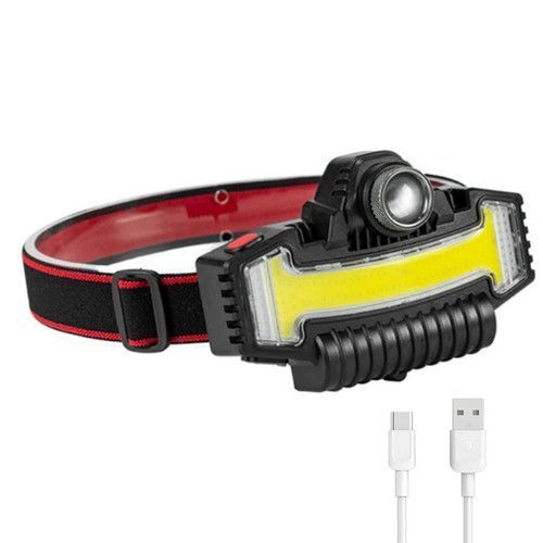 Ліхтар налобний BL-W685-LTS+COB (White+ RGB), Li-Ion акум., ЗП Type-C 8988 фото