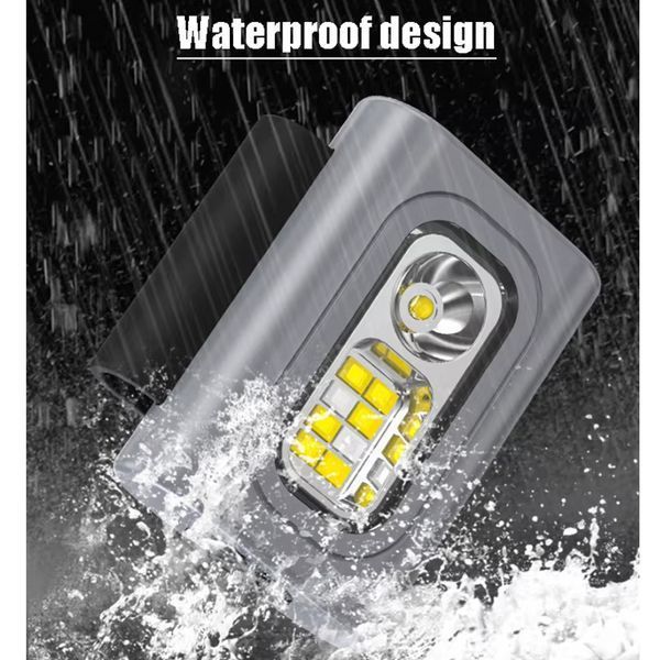 Налобный фонарь 505 с XPE+8SMD (белый+красный+синий), аккумуляторный, USB Type-C, с магнитной клипсой 10896 фото