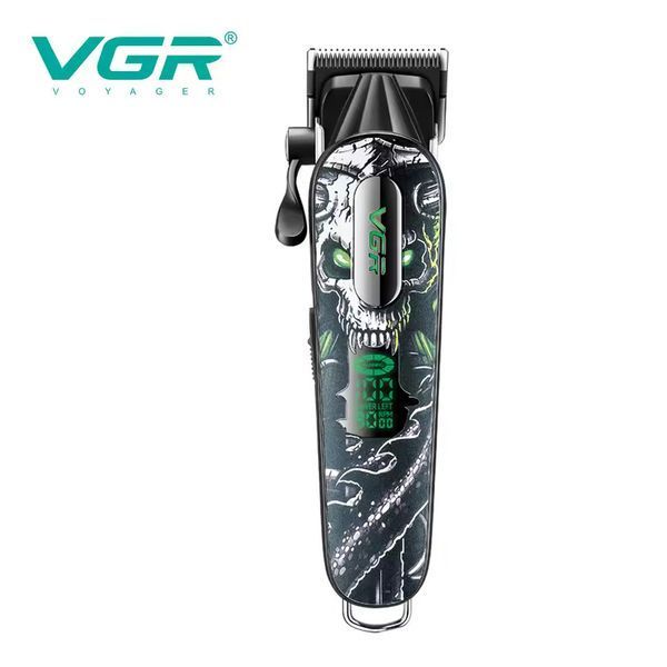 Машинка для стрижки VGR V-279 GREEN, 6 насадок, 9000 об/хв, 2500 mAh, LED дисплей, акумуляторна 11166 фото
