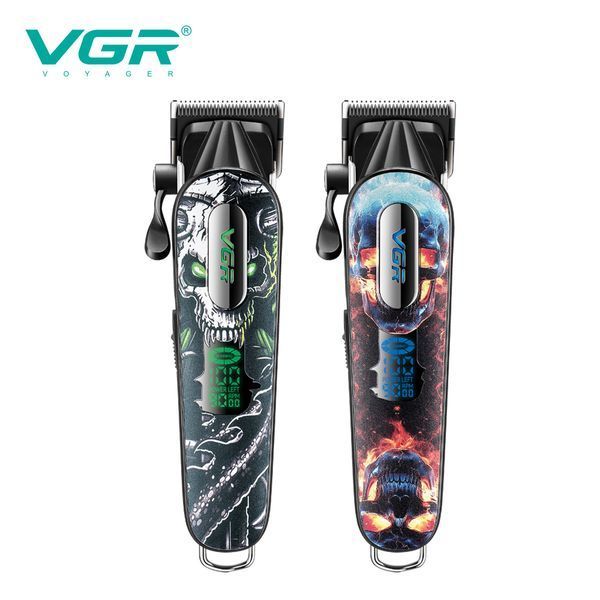 Машинка для стрижки VGR V-279 GREEN, 6 насадок, 9000 об/хв, 2500 mAh, LED дисплей, акумуляторна 11166 фото