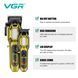 Набор VGR 2 в 1 V-600&900 GOLD &mdash; машинка и триммер с LED дисплеем и 10 насадками 9340 фото 8