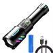 Фонарь лазерный дальнобойный 1143, White Laser LED, 18650, power bank, Type-C, zoom 10782 фото 8