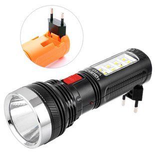 Ліхтар Luxury 227, 1W+8SMD, вбудований акумулятор (Yajia) 4230 фото