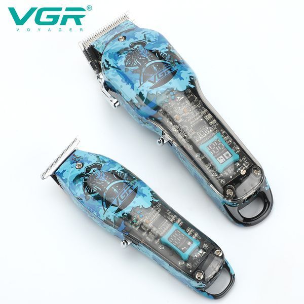 Машинка для стрижки, триммер и шейвер 3 в 1 VGR V-645 с LED дисплеем 9035 фото