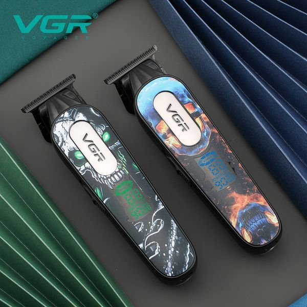 Триммер VGR V-260 RED, 3 насадки, 2000 mAh, 9000 RPM, LED дисплей, аккумуляторный 11162 фото