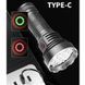 Ліхтар компактний W5201-1-19 Ultra Bright LED, 18650, USB Type-C, індикація заряду 10805 фото 6