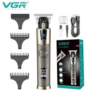 Триммер для стрижки волос VGR V-983 Professional, 4 насадки, LED Display 10542 фото