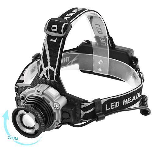Фонарь налобный Police W002-XPE, Motion Sensor, 2x18650, zoom, ЗУ USB 5129 фото